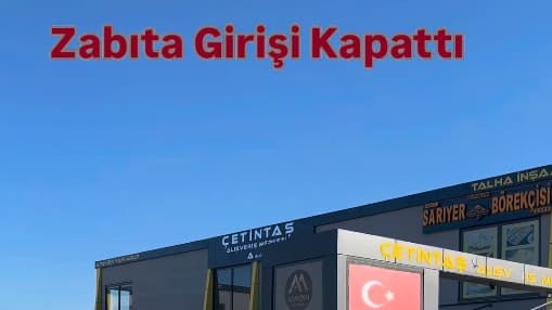 ÇERKEZKÖY KAPALI PAZAR YERİ GİRİŞİNDEKİ TAG YİNE KIRILDI